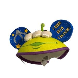 Alien Mickey Ears Hat with Blue and Green Design